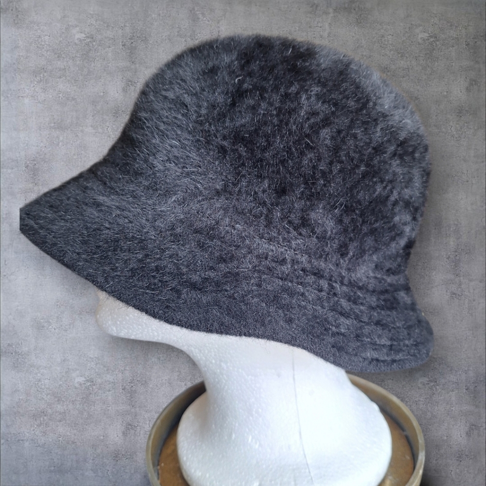 Angora Vintage Betmar Black Women's Hat - Made In France